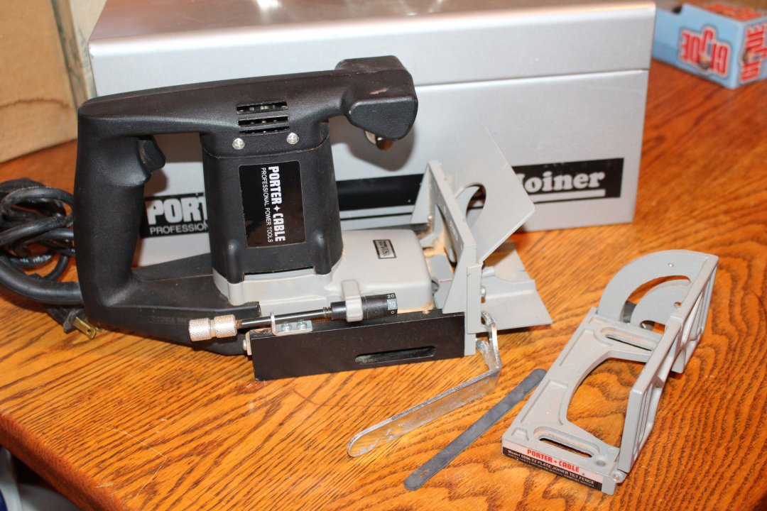 PORTER CABLE PLATE BISCUIT JOINER 556 W/ TILT FENCE with CARRY CASE eBay