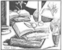 looking glass bookstore logo