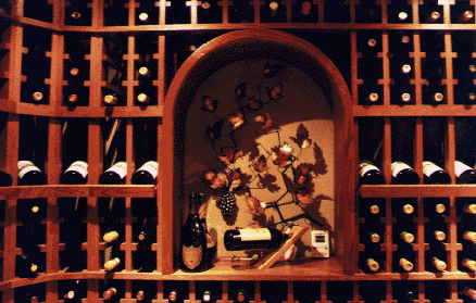 [Custom wine cellar]